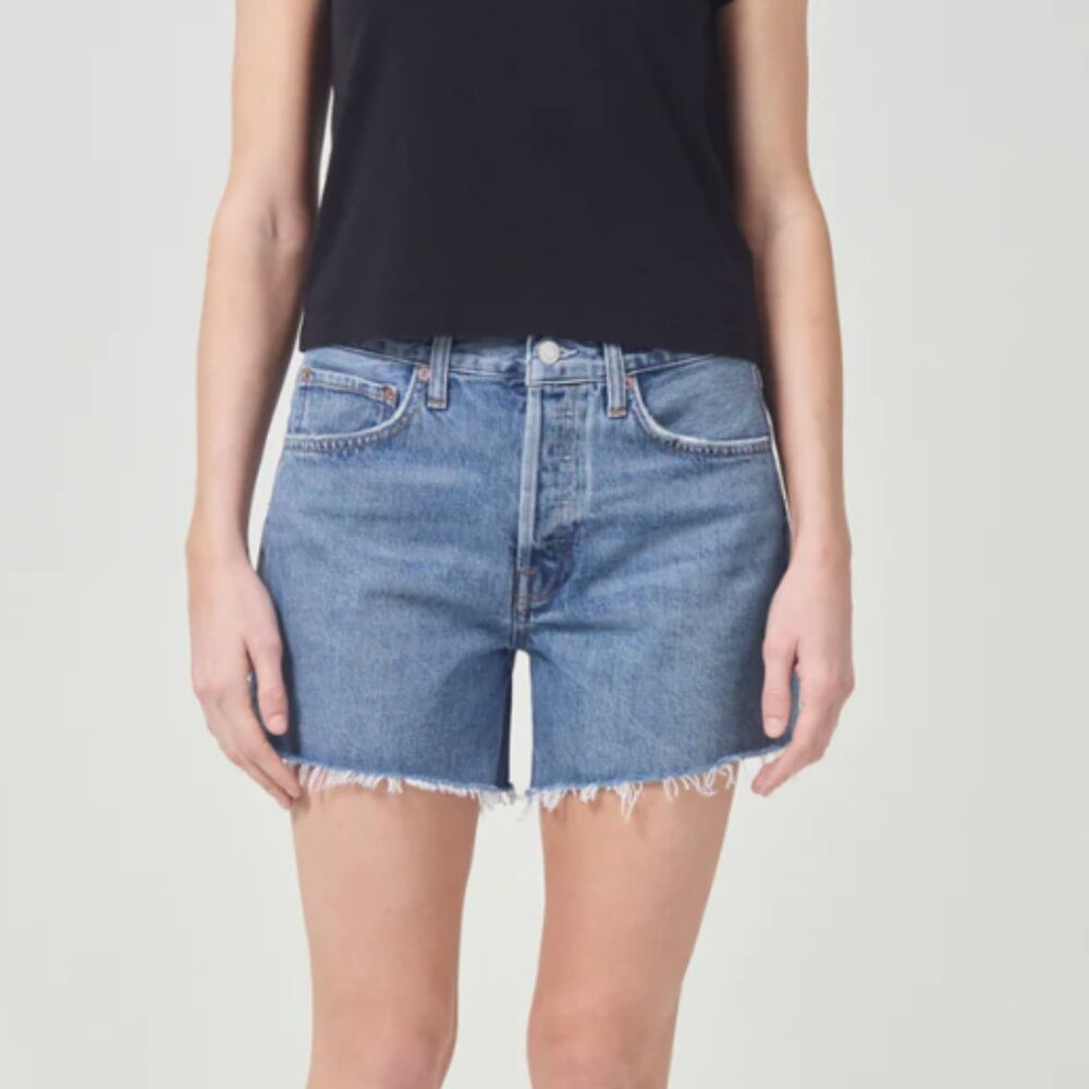 AGOLDE PARKER LONG SHORT SIZE 29 SKYWAVE